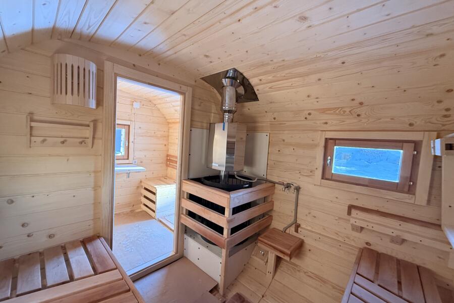 Баня квадро 4 м с боковым входом + композитная купель , фото 14