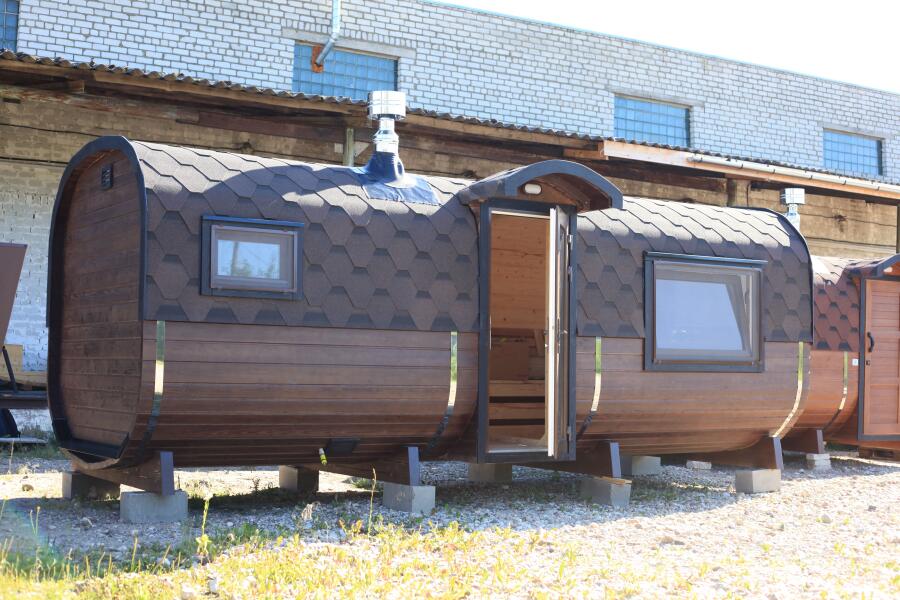 Квадро баня 6 метров с раздевалкой и панорамными окнами , фото 20