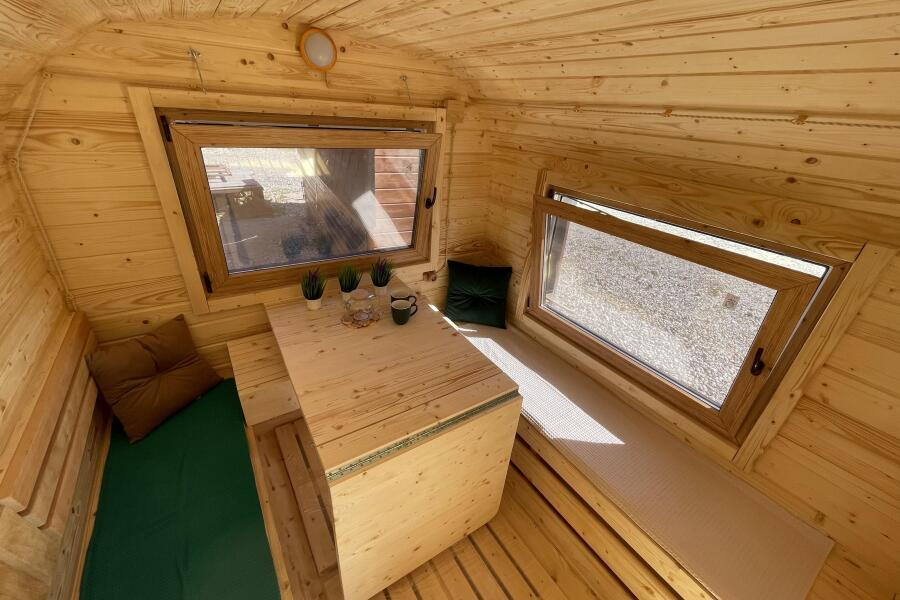 Квадро баня 6 метров с раздевалкой и панорамными окнами , фото 2