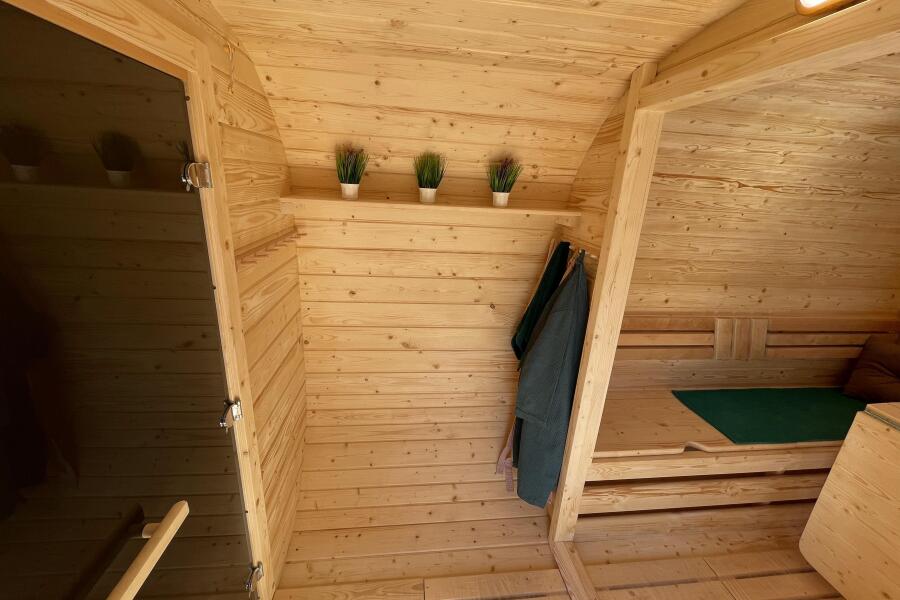 Квадро баня 6 метров с раздевалкой и панорамными окнами , фото 9