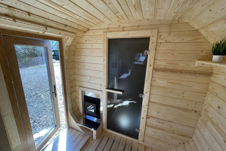 Квадро баня 6 метров с раздевалкой и панорамными окнами , фото 11