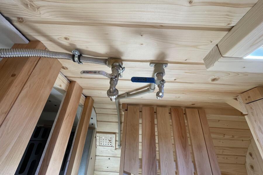 Квадро баня 6 метров с раздевалкой и панорамными окнами , фото 16