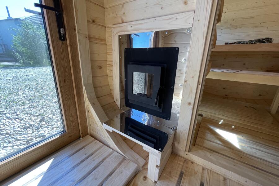 Квадро баня 6 метров с раздевалкой и панорамными окнами , фото 19