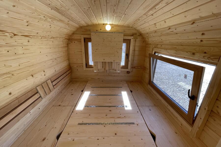 Квадро баня 6 метров с раздевалкой и панорамными окнами , фото 7