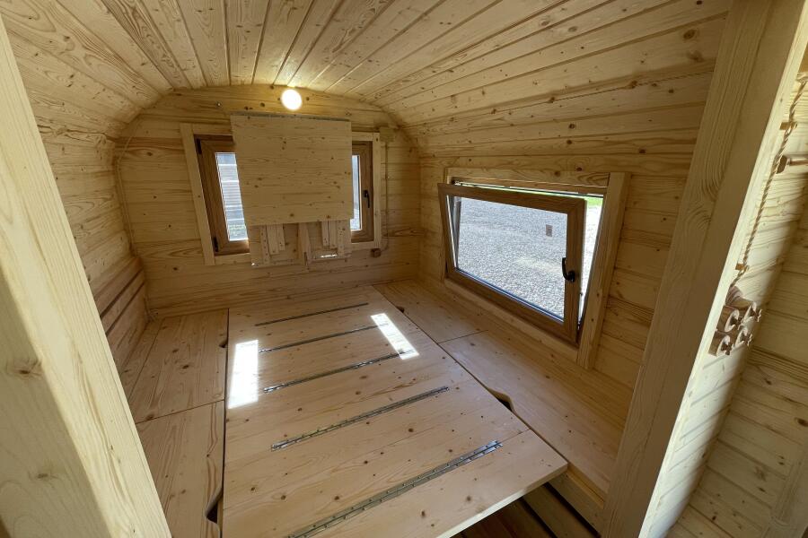 Квадро баня 6 метров с раздевалкой и панорамными окнами , фото 8