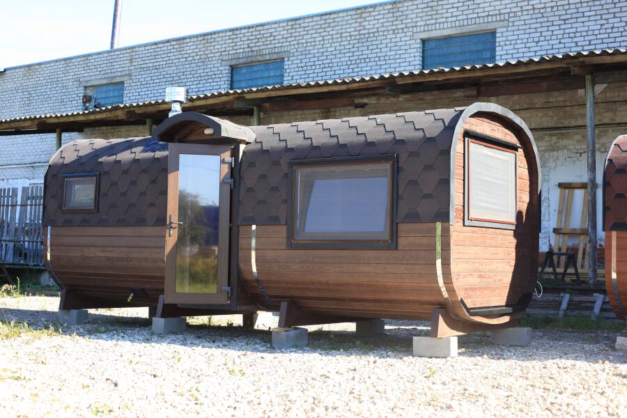 Квадро баня 6 метров с раздевалкой и панорамными окнами , фото 24