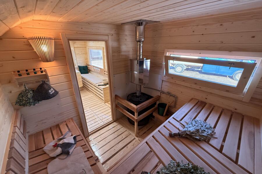 Баня Парус 6 метров с душевой в комнате отдыха, фото 20