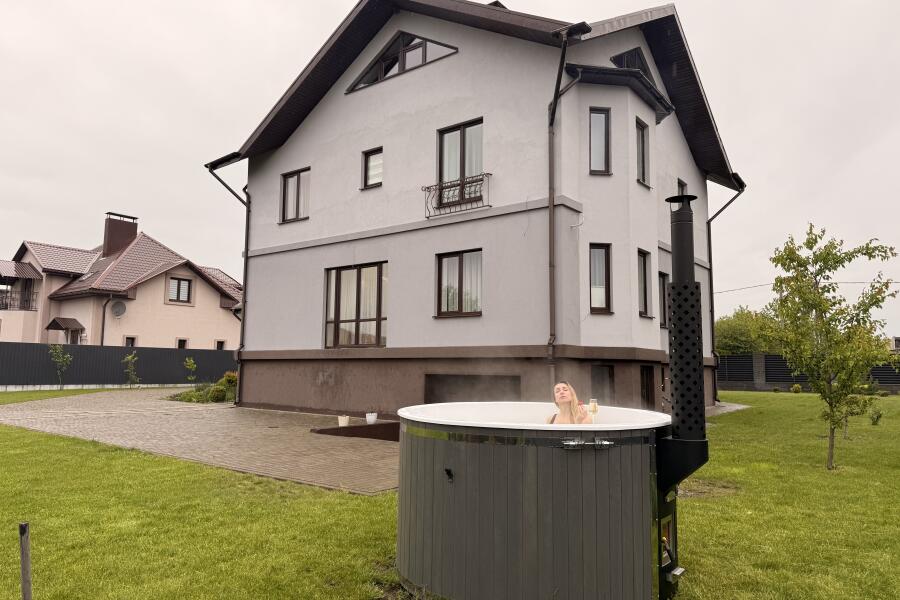 Купель Лагуна 200 c гидромассажем, подсветкой и термокрышкой, фото 8