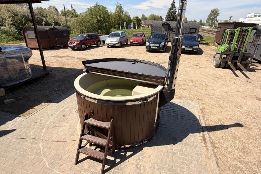 Композитная купель TG Spas Laguna 200 см с аэро и гидромассажем чаша бежевый песок, фото 5
