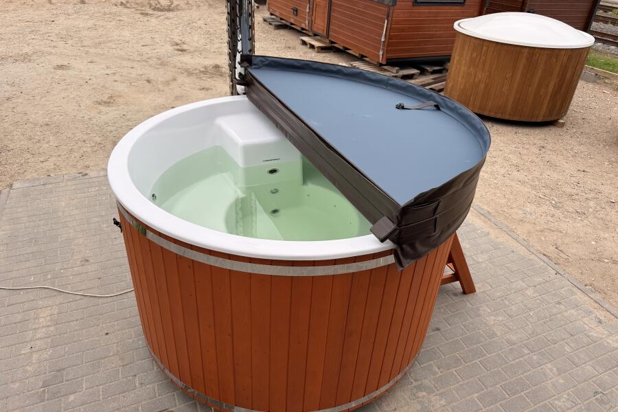 Композитная купель TG Spas Laguna 200 см с аэромассажем, гидромассажем и подсветкой, цвет барбарис, фото 9