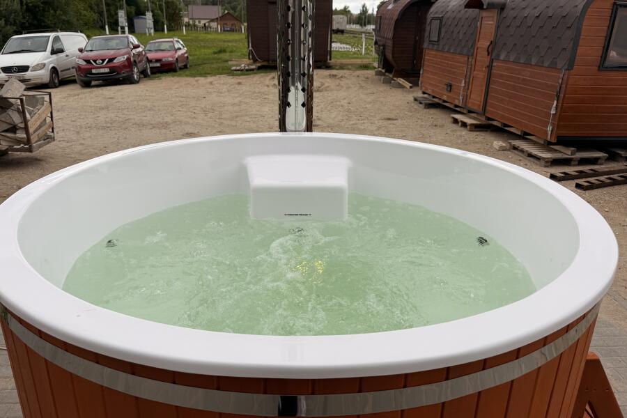 Композитная купель TG Spas Laguna 200 см с аэромассажем, гидромассажем и подсветкой, цвет барбарис, фото 12