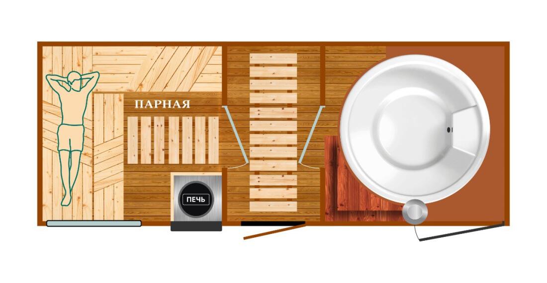 Без душевой, зеркальная планировка