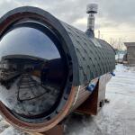 Баня-бочка Батискаф 4,5 м с козырьком, фото 14