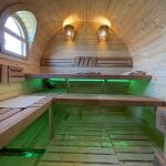 Цветная подсветка в парной под полками, фото 9