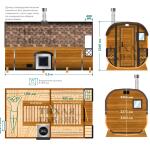 Квадро баня 3,5 м с террасой "Ромб", фото 2