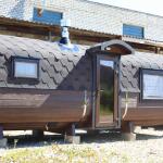 Квадро баня 6 метров с раздевалкой и панорамными окнами , фото 25