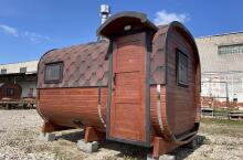 Квадро баня 3,5 м с козырьком, боковой вход