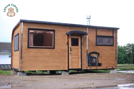 Баня Парус 6 м, 2 отделения, с душевой, боковой вход