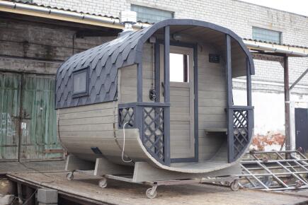 Квадро баня 3 м с террасой "Ромб"