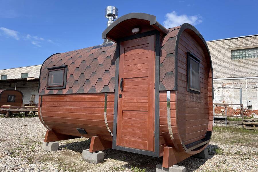 Квадро баня 3,5 м с козырьком, боковой вход, фото 1