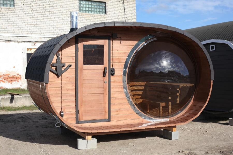 Баня овальная Батискаф 2,4х4 м , фото 1