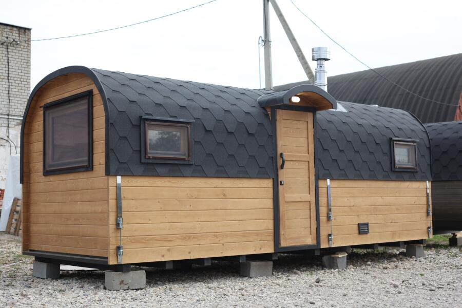 Квадро-Хаус Баня 6 м, 2 отделения. Цвет Walnut, фото 1