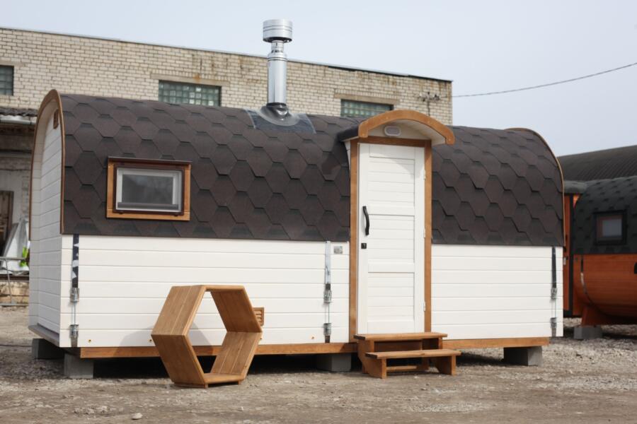 Баня Квадро-Хаус 5 м, Цвет Крим белоснежный, фото 1