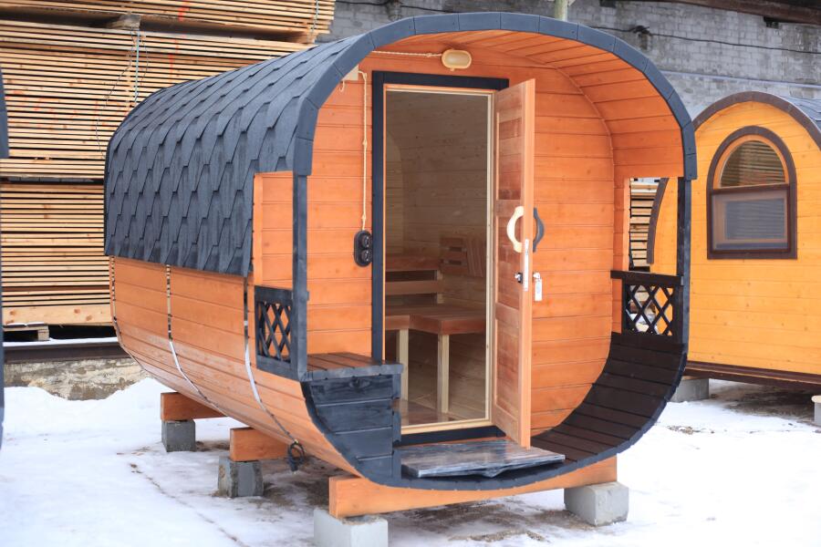 Квадро баня 2,6 м с террасой "Ромб", фото 1