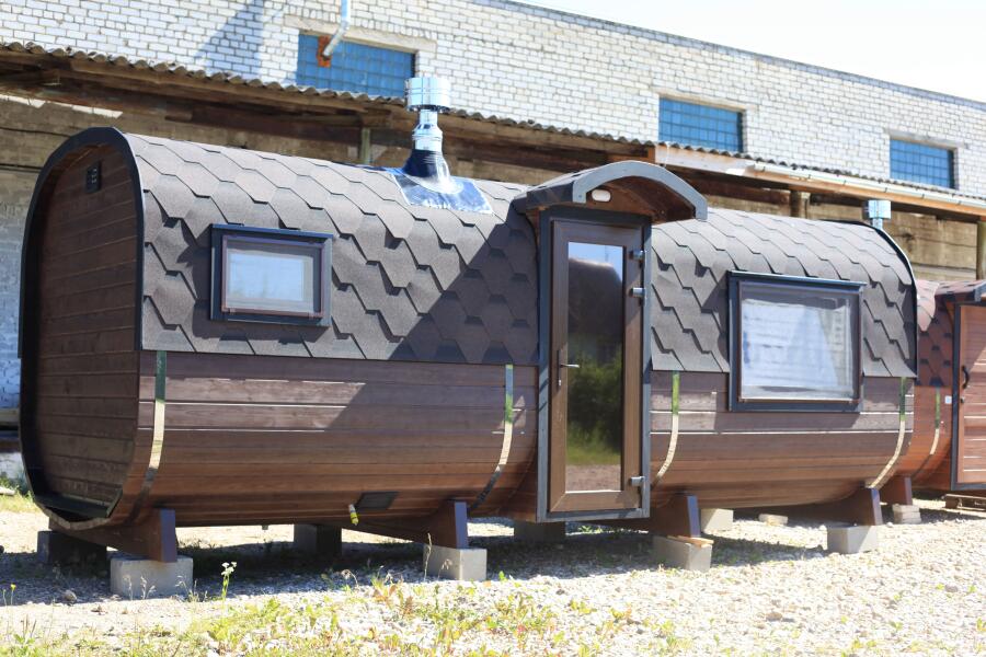 Квадро баня 6 метров с раздевалкой и панорамными окнами , фото 1