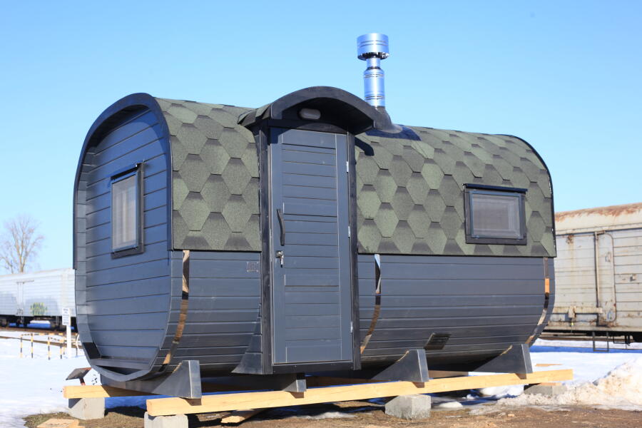 Квадро баня 3,7 метра боковой вход, фото 1